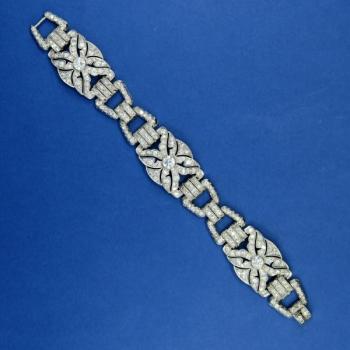 Platin Armband - Platin, Diamant - 1930